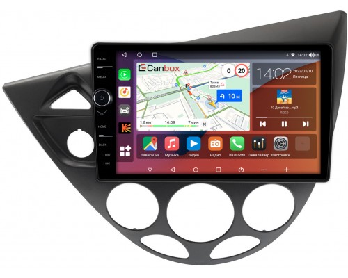 Ford Focus (1998-2005) Canbox H-Line 7842-9-1716 на Android 10 (4G-SIM, 3/32, DSP, QLed)