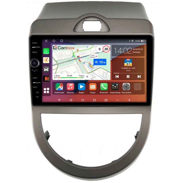 Штатная магнитола Kia Soul I 2008-2011 Canbox H-Line 7842-9-337 на Android 10 (4G-SIM, 3/32, DSP, QLed)