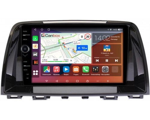 Mazda 6 (GJ) (2012-2015) Canbox H-Line 7842-9-435 на Android 10 (4G-SIM, 3/32, DSP, QLed)