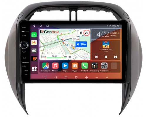 Toyota RAV4 (XA20) 2003-2006 Canbox H-Line 7842-9-508 на Android 10 (4G-SIM, 3/32, DSP, QLed)