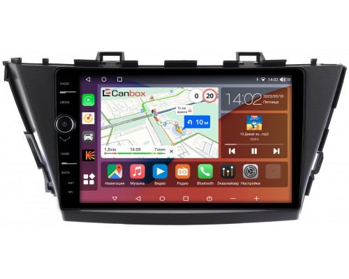 Toyota Prius Alpha 2011-2014 (правый руль) Canbox H-Line 7842-9-TO296N на Android 10 (4G-SIM, 3/32, DSP, QLed)