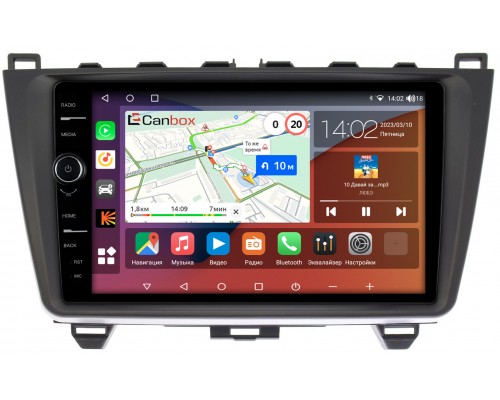 Mazda 6 (GH) (2007-2013) Canbox H-Line 7842-9033 на Android 10 (4G-SIM, 3/32, DSP, QLed)