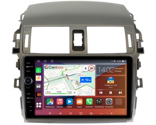 Toyota Corolla 10 (2006-2013) Canbox H-Line 7842-9061 на Android 10 (4G-SIM, 3/32, DSP, QLed)
