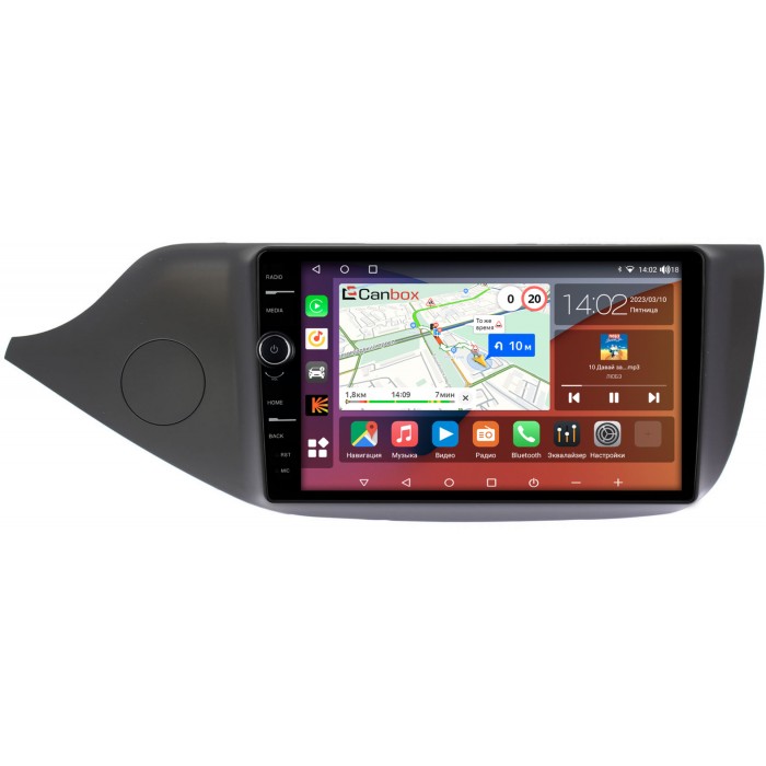 Штатная магнитола Kia Ceed 2 (2012-2018) (матовая) Canbox H-Line 7842-9098 Android 10 (4G-SIM, 3/32, DSP, QLed)