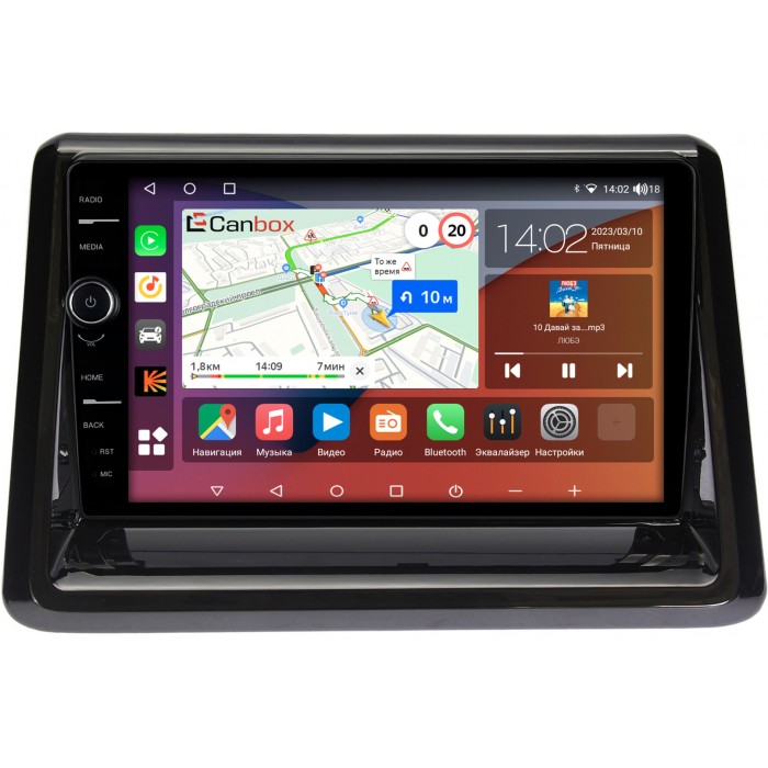 Штатная магнитола Toyota Esquire, Noah 3 (R80), Voxy 3 (R80) (2014-2022) Canbox H-Line 7842-9194 на Android 10 (4G-SIM, 3/32, DSP, QLed)