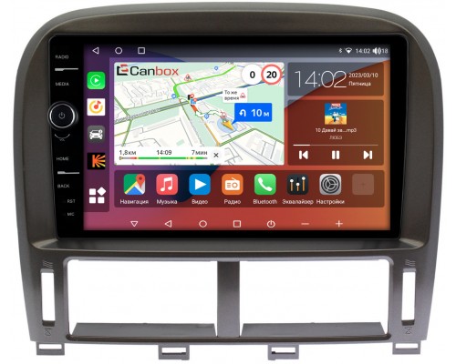 Lexus LS 430 III 2000-2006 (для авто с монитором) (9 дюймов) Canbox H-Line 7842-9261 Android 10 (4G-SIM, 3/32, DSP, QLed)