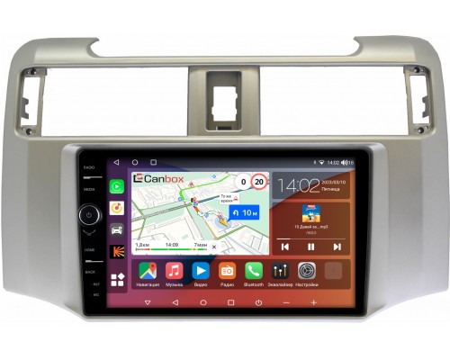 Toyota 4Runner 5 (2009-2022) Canbox H-Line 7842-9380 на Android 10 (4G-SIM, 3/32, DSP, QLed)