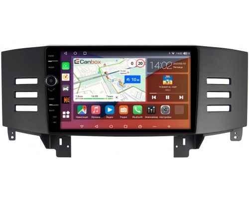 Toyota Mark X 2004-2009 (черная) Canbox H-Line 7843-9-160 на Android 10 (4G-SIM, 4/64, DSP, QLed)