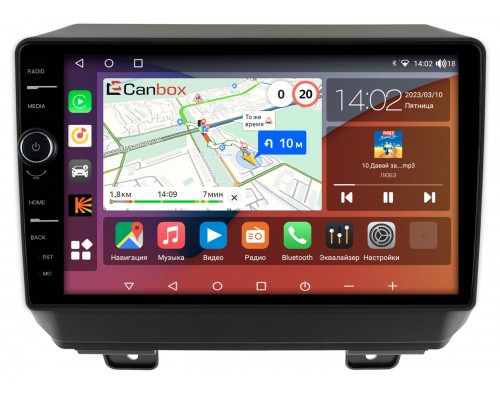 Jeep Wrangler IV (JL) 2017-2022 Canbox H-Line 7843-9-327 на Android 10 (4G-SIM, 4/64, DSP, QLed)