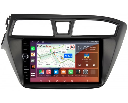 Hyundai i20 II 2014-2018 Canbox H-Line 7843-9-578 на Android 10 (4G-SIM, 4/64, DSP, QLed)