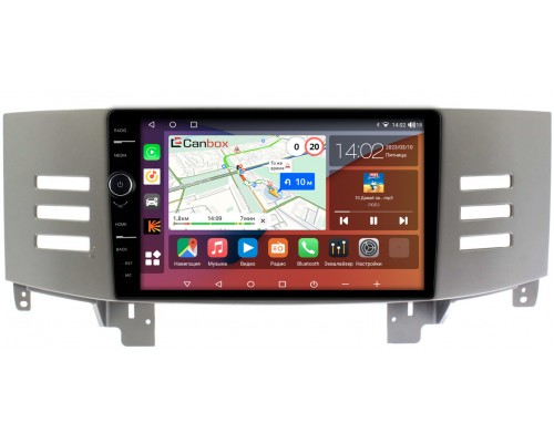 Toyota Mark X 2004-2009 (серая) Canbox H-Line 7843-9-959 на Android 10 (4G-SIM, 4/64, DSP, QLed)