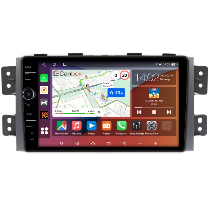 Штатная магнитола Kia Mohave I 2008-2016 Canbox H-Line 7843-9142 на Android 10 (4G-SIM, 4/64, DSP, QLed)