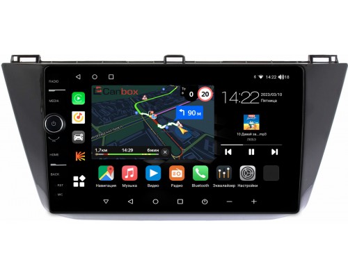 Volkswagen Tiguan 2016-2022 Canbox M-Line 7850-10-1122 на Android 10 (4G-SIM, 2/32, DSP, QLed)