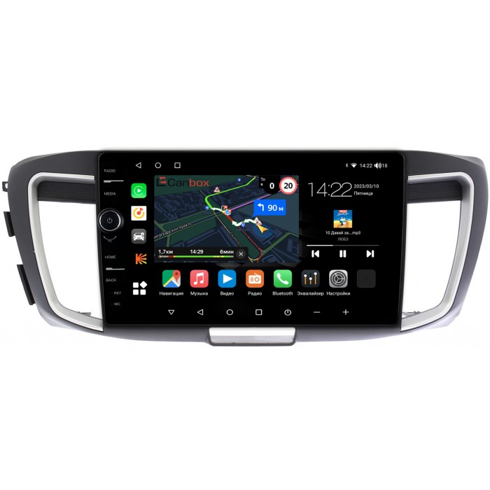 Штатная магнитола Honda Accord 9 (2012-2019) Canbox M-Line 7850-10-1151 на Android 10 (4G-SIM, 2/32, DSP, QLed)