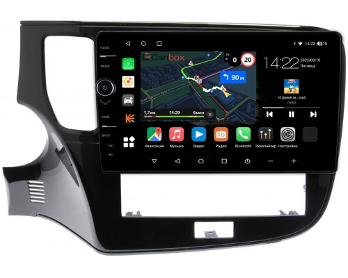 Mitsubishi Outlander III 2012-2022 Canbox M-Line 7850-10-1153 на Android 10 (4G-SIM, 2/32, DSP, QLed)