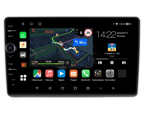 Nissan NV400 (2010-2020) Canbox M-Line 7850-10-1263 на Android 10 (4G-SIM, 2/32, DSP, QLed)
