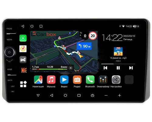 Kia Sportage V 2021-2022 Canbox M-Line 7850-10-1453 на Android 10 (4G-SIM, 2/32, DSP, QLed)