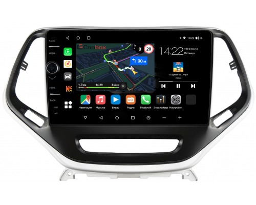 Jeep Cherokee 5 (KL) (2013-2022) Canbox M-Line 7850-10-811 на Android 10 (4G-SIM, 2/32, DSP, QLed)