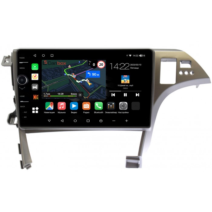 Штатная магнитола Toyota Prius III (XW30) 2009-2015 (правый руль) Canbox M-Line 7851-10-780 на Android 10 (4G-SIM, 4/64, DSP, QLed)