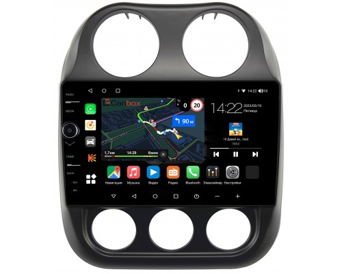 Jeep Compass, Liberty (Patriot) (2009-2016) Canbox M-Line 7851-10-810 на Android 10 (4G-SIM, 4/64, DSP, QLed)