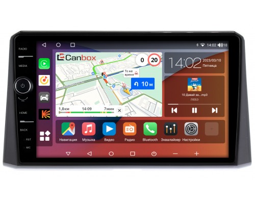 Toyota Corolla 12 (2018-2022) Canbox H-Line 7852-10-1178 на Android 10 (4G-SIM, 3/32, DSP, QLed)