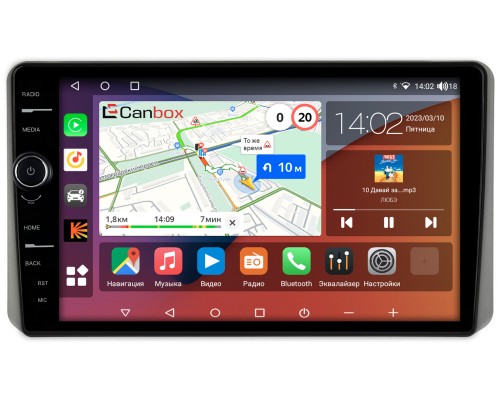Kia Sportage V 2021-2022 Canbox H-Line 7852-10-1453 на Android 10 (4G-SIM, 3/32, DSP, QLed)