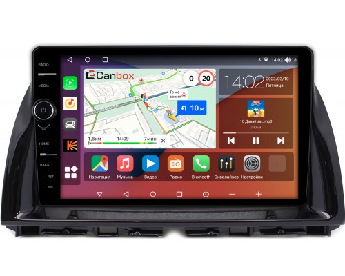 Mazda 6 (GJ), CX-5 (2011-2017) Canbox H-Line 7852-10-194 на Android 10 (4G-SIM, 3/32, DSP, QLed)