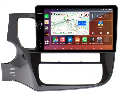 Mitsubishi Outlander III 2012-2022 Canbox H-Line 7852-10-493 на Android 10 (4G-SIM, 3/32, DSP, QLed)