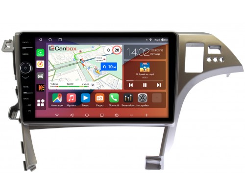 Toyota Prius III (XW30) 2009-2015 (правый руль) Canbox H-Line 7852-10-780 на Android 10 (4G-SIM, 3/32, DSP, QLed)