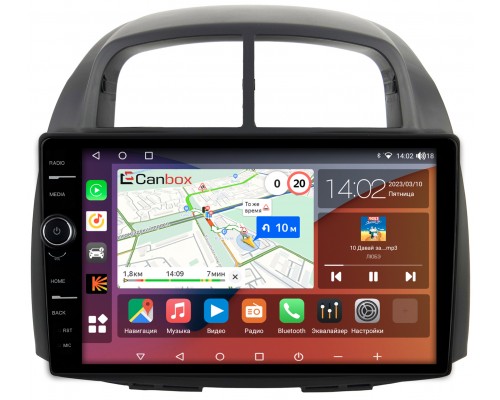Toyota Passo I 2004-2010 Canbox H-Line 7852-1075 на Android 10 (4G-SIM, 3/32, DSP, QLed)