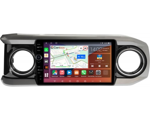 Toyota Tacoma III 2015-2022 (черная) Canbox H-Line 7853-10-1431 на Android 10 (4G-SIM, 4/64, DSP, QLed)