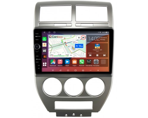 Jeep Compass, Liberty (Patriot) (2006-2010) Canbox H-Line 7854-10-328 на Android 10 (4G-SIM, 6/128, DSP, QLed)