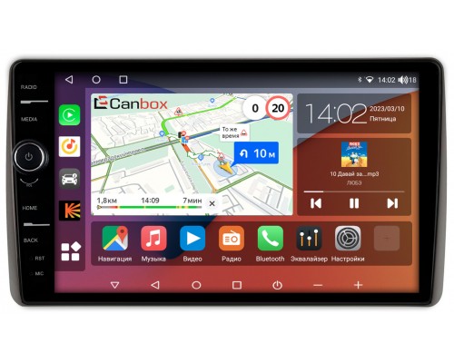 Toyota Highlander (U70) (2019-2022) Canbox H-Line 7855-10-1440 на Android 10 (4G-SIM, 8/256, DSP, QLed)