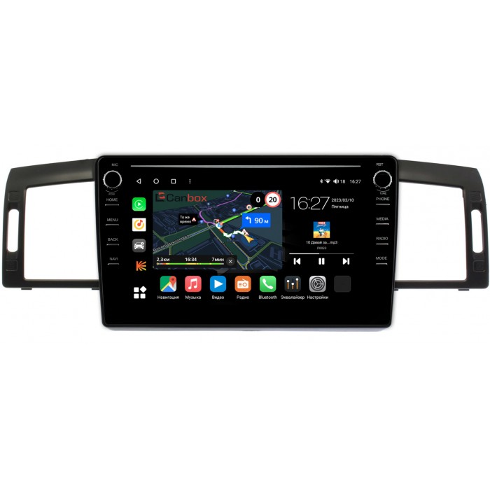 Штатная магнитола Nissan Fuga (2004-2009) Canbox M-Line 7891-9-1249 на Android 10 (4G-SIM, 2/32, DSP, IPS) С крутилками