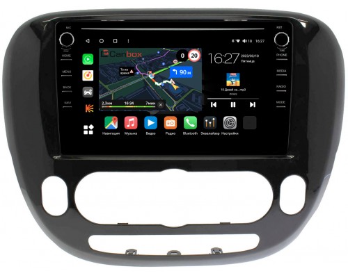 Kia Soul II 2013-2019 (без климат-контроля) Canbox M-Line 7891-9-157 на Android 10 (4G-SIM, 2/32, DSP, IPS) С крутилками