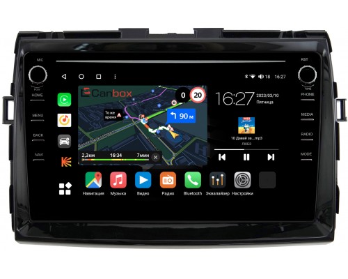 Toyota Estima 3, Previa 3 (2006-2019) Canbox M-Line 7891-9-199 на Android 10 (4G-SIM, 2/32, DSP, IPS) С крутилками (глянец)