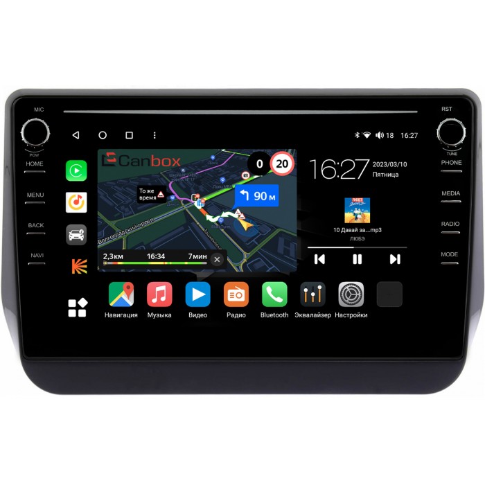 Штатная магнитола Hyundai Grand Starex Urban (2017-2021) Canbox M-Line 7891-9-465 на Android 10 (4G-SIM, 2/32, DSP, IPS) С крутилками