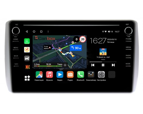 Toyota Ist II (2007-2016) Canbox M-Line 7891-9-666 на Android 10 (4G-SIM, 2/32, DSP, IPS) С крутилками