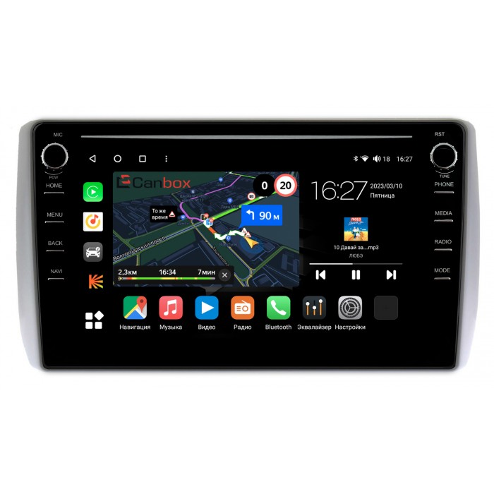 Штатная магнитола Toyota Ist II (2007-2016) Canbox M-Line 7891-9-666 на Android 10 (4G-SIM, 2/32, DSP, IPS) С крутилками