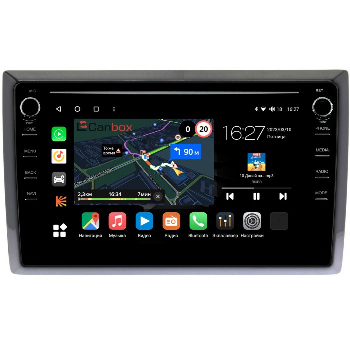 Штатная магнитола Volkswagen Beetle (2011-2019) Canbox M-Line 7891-9-969 на Android 10 (4G-SIM, 2/32, DSP, IPS) С крутилками