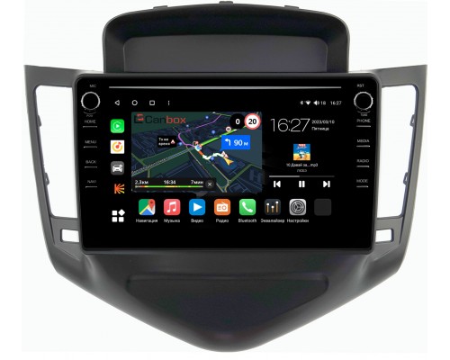 Chevrolet Cruze (2008-2012) (черная) Canbox M-Line 7891-9010 на Android 10 (4G-SIM, 2/32, DSP, IPS) С крутилками