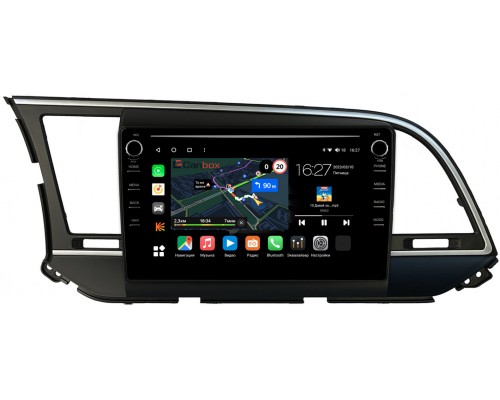 Hyundai Elantra 6 (AD) (2015-2019) Canbox M-Line 7891-9025 для авто без камеры на Android 10 (4G-SIM, 2/32, DSP, IPS) С крутилками