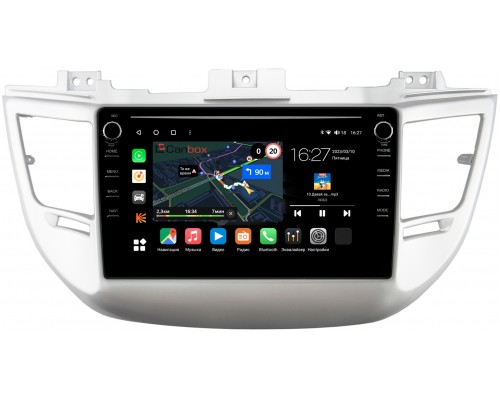 Hyundai Tucson III 2015-2018 Canbox M-Line 7891-9041 на Android 10 (4G-SIM, 2/32, DSP, IPS) С крутилками для авто без камеры