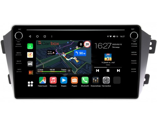 Geely Emgrand X7 (2011-2019) Canbox M-Line 7891-9055 на Android 10 (4G-SIM, 2/32, DSP, IPS) С крутилками