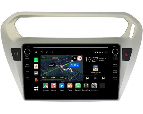 Citroen C-Elysee (2012-2022) Canbox M-Line 7891-9118 Android 10 (4G-SIM, 2/32, DSP, IPS) С крутилками
