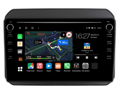 Suzuki Ignis III 2016-2022 Canbox M-Line 7891-9168 на Android 10 (4G-SIM, 2/32, DSP, IPS) С крутилками