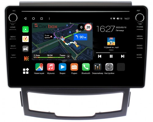 SsangYong Actyon 2 (2010-2013) Canbox M-Line 7891-9184 Android 10 (4G-SIM, 2/32, DSP, IPS) С крутилками