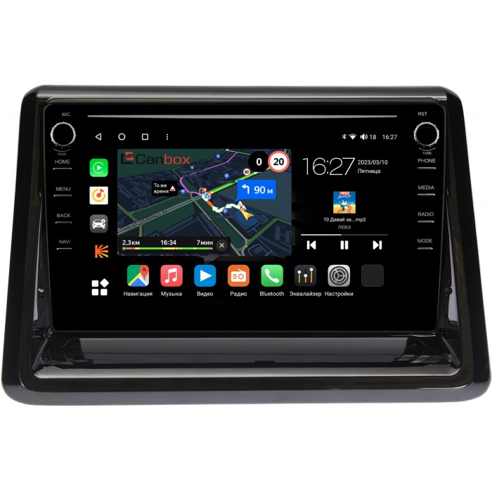 Штатная магнитола Toyota Esquire, Noah 3 (R80), Voxy 3 (R80) (2014-2022) Canbox M-Line 7891-9194 на Android 10 (4G-SIM, 2/32, DSP, IPS) С крутилками