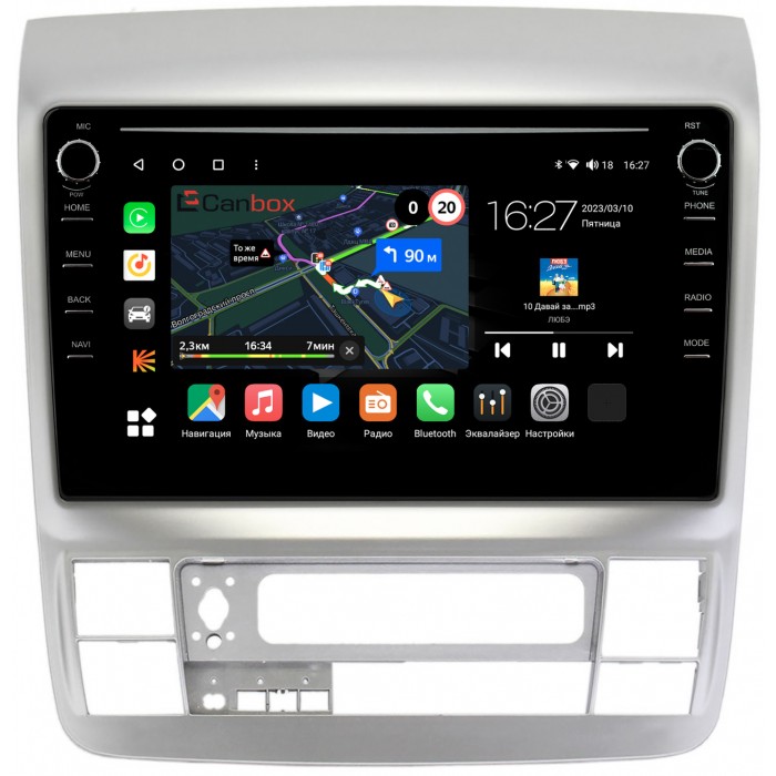 Штатная магнитола Toyota Alphard (2005-2008) Canbox M-Line 7891-9416 на Android 10 (4G-SIM, 2/32, DSP, IPS) С крутилками