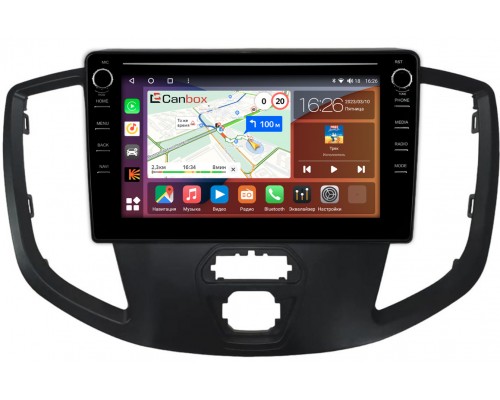 Ford Tourneo Custom 2012-2022, Transit Custom 2013-2022 (для компл. без радио) Canbox H-Line 7892-9-1554 на Android 10 (4G-SIM, 3/32, DSP, IPS) С крутилками